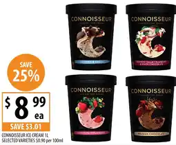 Supabarn Connoisseur ice cream selected varieties offer