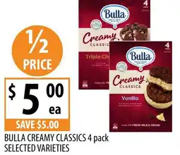 Supabarn Bulla creamy classics selected varieties offer