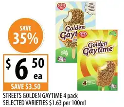 Supabarn Streets golden gaytime selected varieties offer