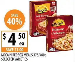Supabarn Mccain redbox meals selected varieties offer