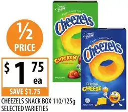 Supabarn Cheezels snack box selected varieties offer
