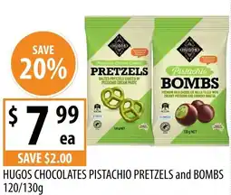 Supabarn Hugos chocolates pistachio pretzels and bombs offer