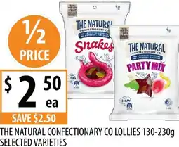 Supabarn The natural confectionary co lollies selected varieties offer