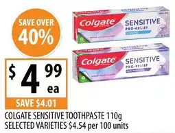Supabarn Colgate sensitive toothpaste selected varieties offer