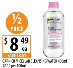 Supabarn Garnier micellar cleansing water offer
