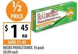 Supabarn Medix medix paracetamol offer