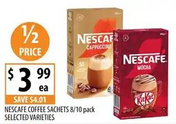 Supabarn Nescafe coffee sachets selected varieties offer