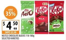 Supabarn Nestle chocolate blocks selected varieties offer