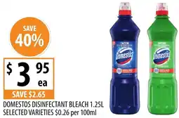 Supabarn Domestos disinfectant bleach selected varieties offer