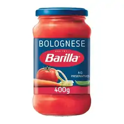 Woolworths Barilla Pasta Sauce 400g offer