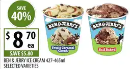 Supabarn Ben & jerry ice cream selected varieties offer