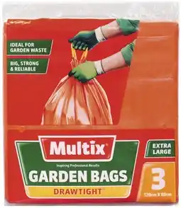 IGA Multix Drawtight Extra Large Garden Bags 3 Pack offer