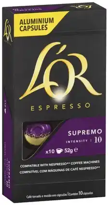 IGA L’OR Espresso Coffee Capsules 10 Pack Selected Varieties offer