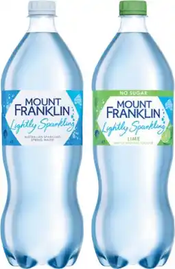 IGA Mount Franklin Lightly Sparkling Water 1.25 Litre Selected Varieties offer