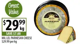 Supabarn Mil lel parmesan cheese offer