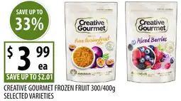 Supabarn Creative gourmet frozen fruit selected varieties offer