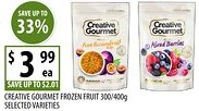 Supabarn Creative gourmet frozen fruit selected varieties offer
