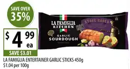 Supabarn La famiglia entertainer garlic sticks offer