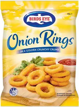 IGA Birds Eye Onion Rings 500g offer