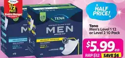 Your Discount Chemist Tena Men's Level 1 12 or Level 2 offer