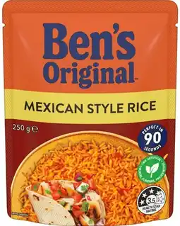 IGA Ben’s Original Rice 240‑250g Selected Varieties offer