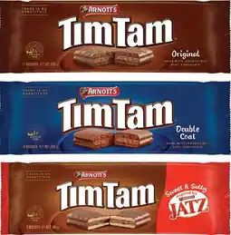 IGA Arnott’s Tim Tam Chocolate Biscuits 165‑200g Selected Varieties offer