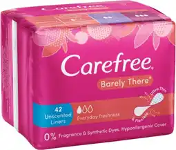 IGA Carefree Barely There Unscented Liners 42 Pack offer