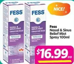 Your Discount Chemist Fess Nasal & Sinus Relief Mist Spray offer