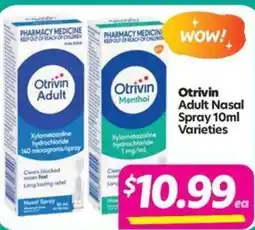 Your Discount Chemist Otrivin Adult Nasal Spray Varieties offer