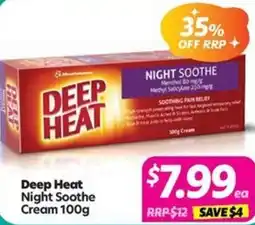 Your Discount Chemist Deep Heat Night Soothe Cream offer