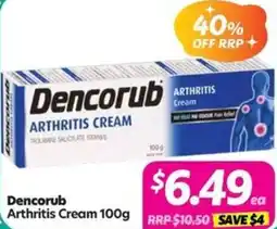 Your Discount Chemist Dencorub arthritis cream offer