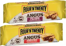 IGA Four’N Twenty Angus Beef Pies 4 Pack Selected Varieties offer