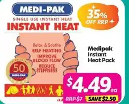 Your Discount Chemist Medipak Instant Heat Pack offer