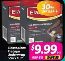 Your Discount Chemist Elastoplast Pretape Underwrap offer