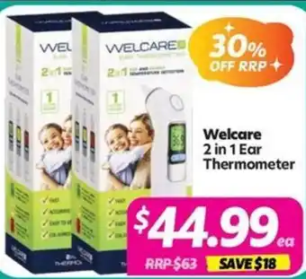 Your Discount Chemist Welcare 2 in 1 Ear Thermometer offer