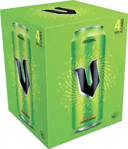 IGA V Energy Drink 4x500mL Selected Varieties offer
