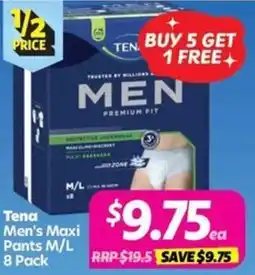 Your Discount Chemist Tena Men's Maxi Pants offer