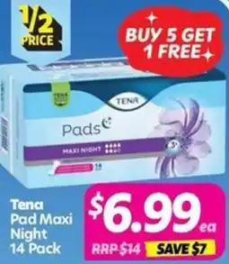Your Discount Chemist Tena Pad Maxi Night offer