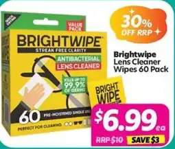 Your Discount Chemist Brightwipe Lens Cleaner Wipes offer