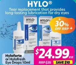 Your Discount Chemist Hyloforte or Hylofresh Eye Drops offer