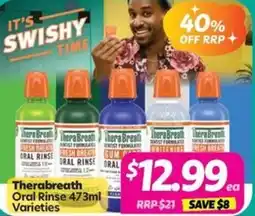 Your Discount Chemist Therabreath oral rinse varieties offer