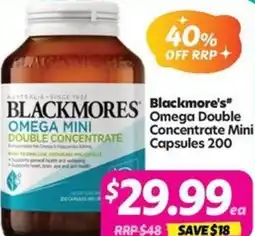 Your Discount Chemist Blackmore's omega double concentrate mini offer