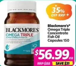 Your Discount Chemist Blackmore's Omega Triple Concentrate Fish Oil offer