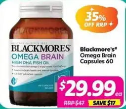 Your Discount Chemist Blackmore's Omega Brain offer