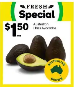 Woolworths Australian Hass Avocados offer