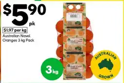 Woolworths Australian Navel Oranges 3 kg Pack offer