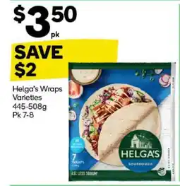 Woolworths Helga's Wraps Varieties offer