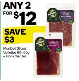 Woolworths Mondeli Sliced Varieties 80-100g offer