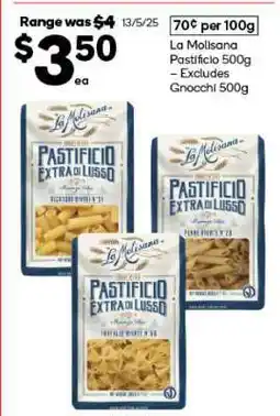 Woolworths La Molisana Pastificio 500g offer