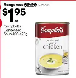 Woolworths Campbell's Condensed Soup 400-420g offer